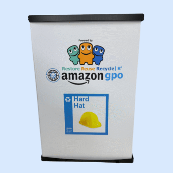 Amazon Hard Hat Recycling Bin Unit