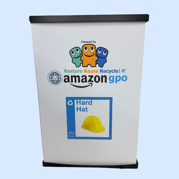 Amazon Hard Hat Recycling Bin Unit