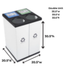 Double Recycling Bin Unit - Image 10