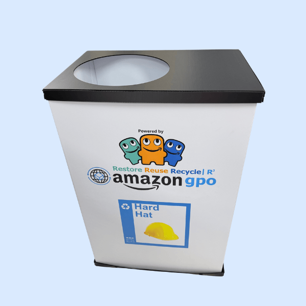 Amazon Hard Hat Recycling Bin Unit - Image 3