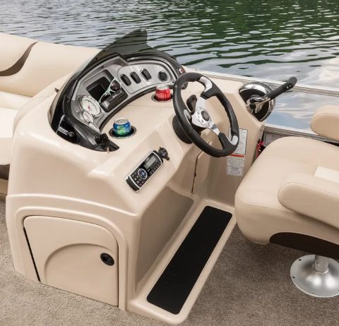 interior of speed boat