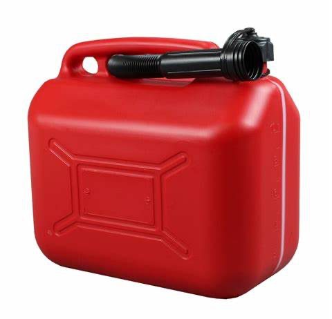 isolated gasoline jug
