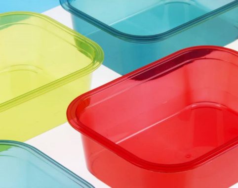 colorful plastic containers