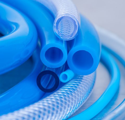 blue plastic tubes