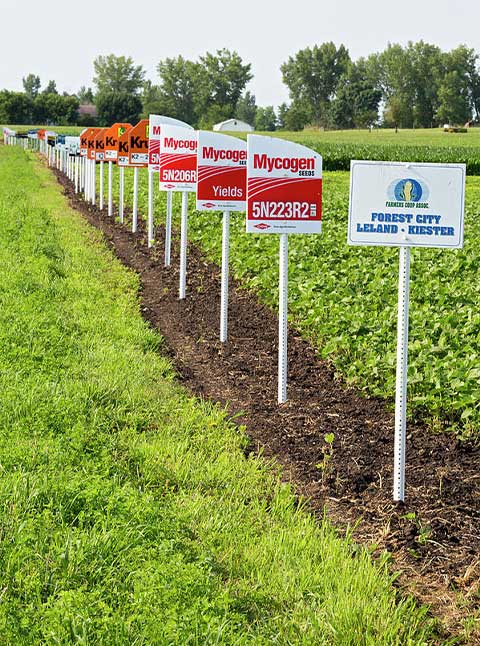 agriculture printed sign