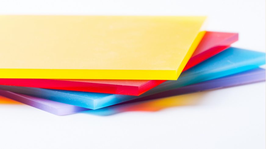 colorful solid plastic sheets