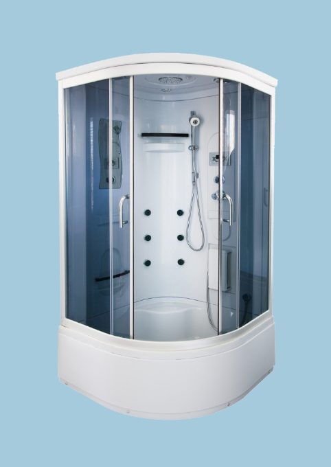 isolated stand up shower