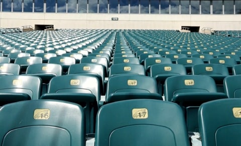 empty stadium seats
