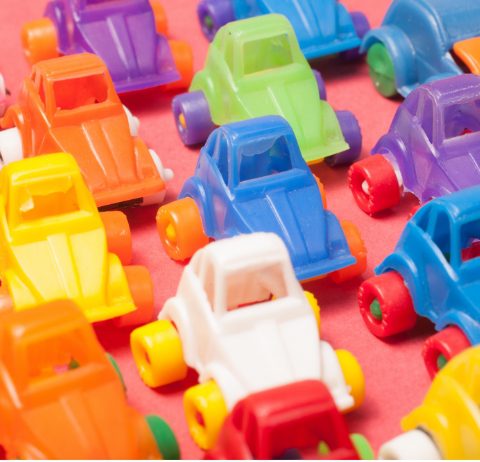colorful toy cars